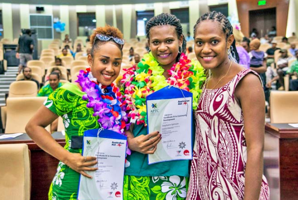 APTC students in Vanuatu celebrate success