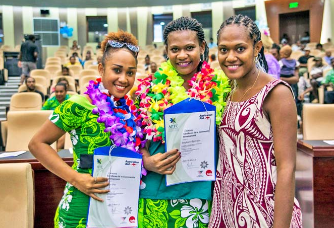 APTC students in Vanuatu celebrate success